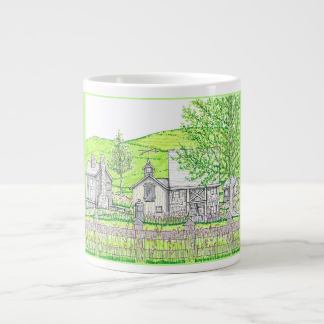 Grande Tasse Musique Jumbo de la ferme Spring (Devant)
