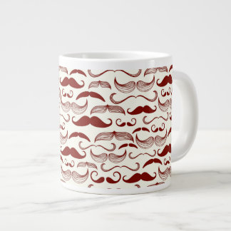 Grande Tasse Mustache motif, style rétro 3
