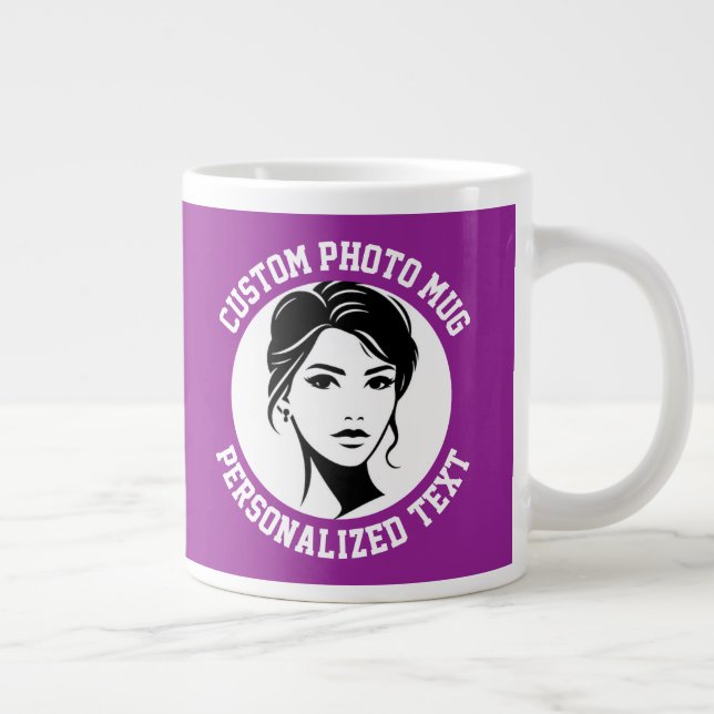 Grande Tasse My Face on a PLUM PURPLE Custom (Droite)