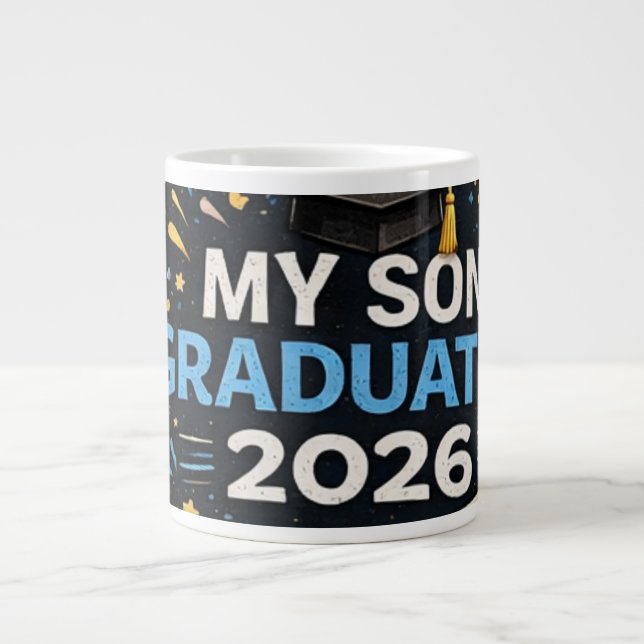 Grande Tasse My Son Graduated 2026 (Devant)