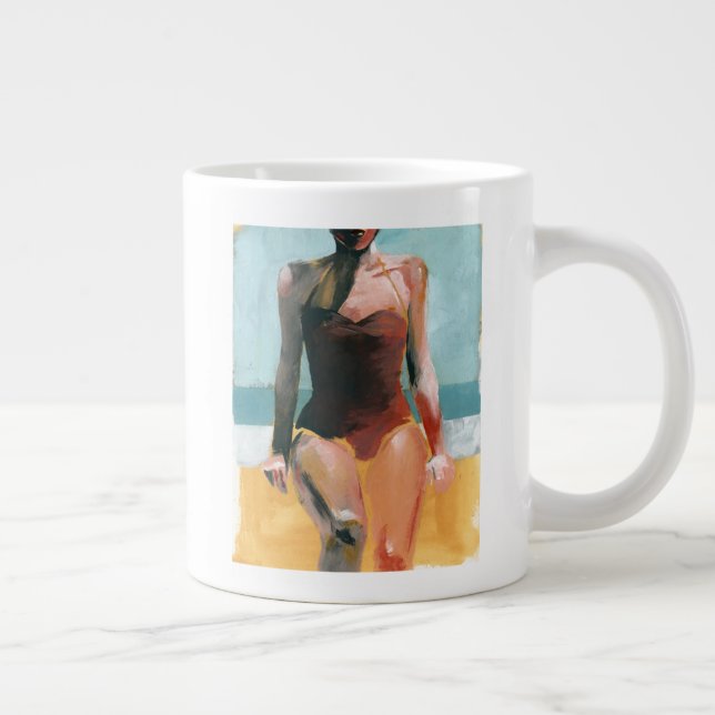 Grande Tasse Nage vintage - maillot de bain rouge (Droite)