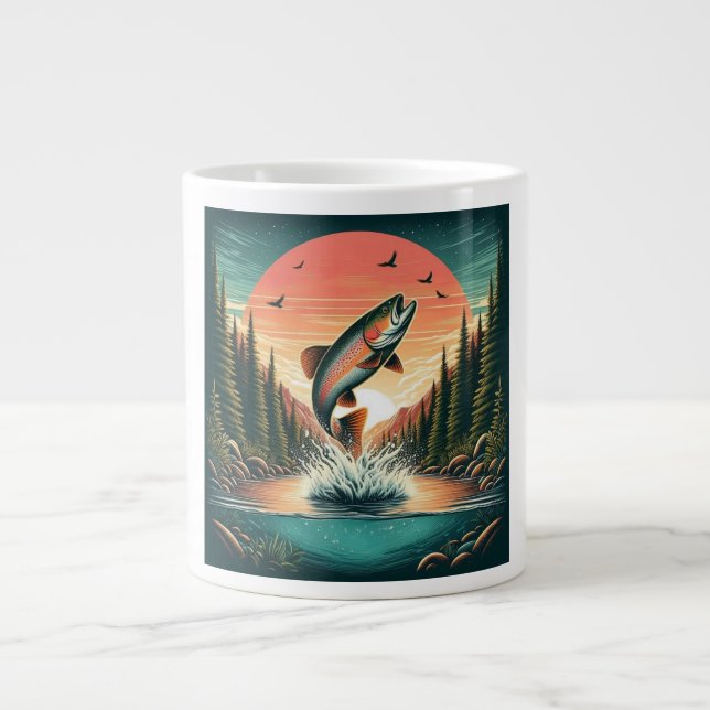 Grande Tasse Nature extérieure de la truite (Devant)