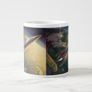 Grande Tasse Navire spatial de science-fiction vintage Avion Te