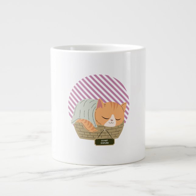 Grande Tasse Ne pas déranger le chat (Devant)