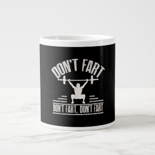 Grande Tasse Ne pas péter Drôle Ness Gym Entraînement Poids Squ