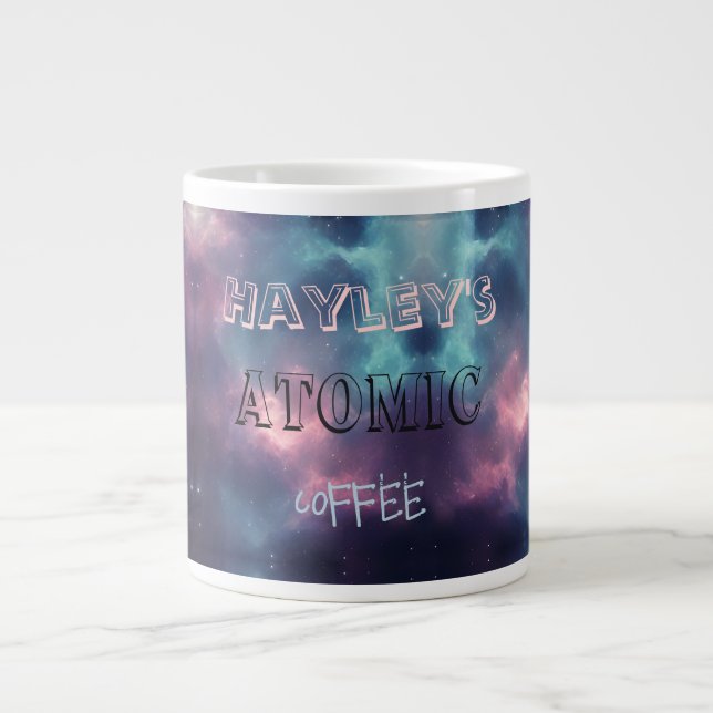 Grande Tasse Nébuleuse cosmique dans un pot - Art numérique de  (Devant)