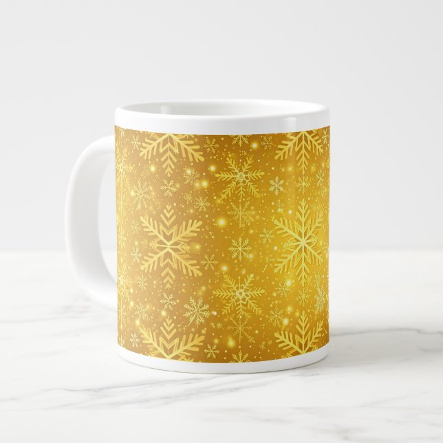 Grande Tasse Neige dorée (Devant gauche)