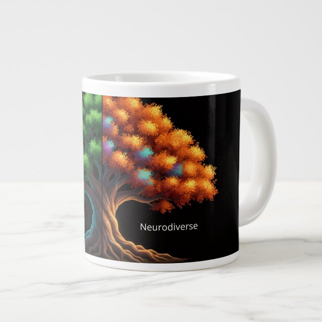 Grande Tasse Neurotypique vs. Neurodiverse (Devant droit)