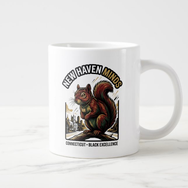 Grande Tasse New Haven Minds Red Squirrel Black Excellence Art (Droite)