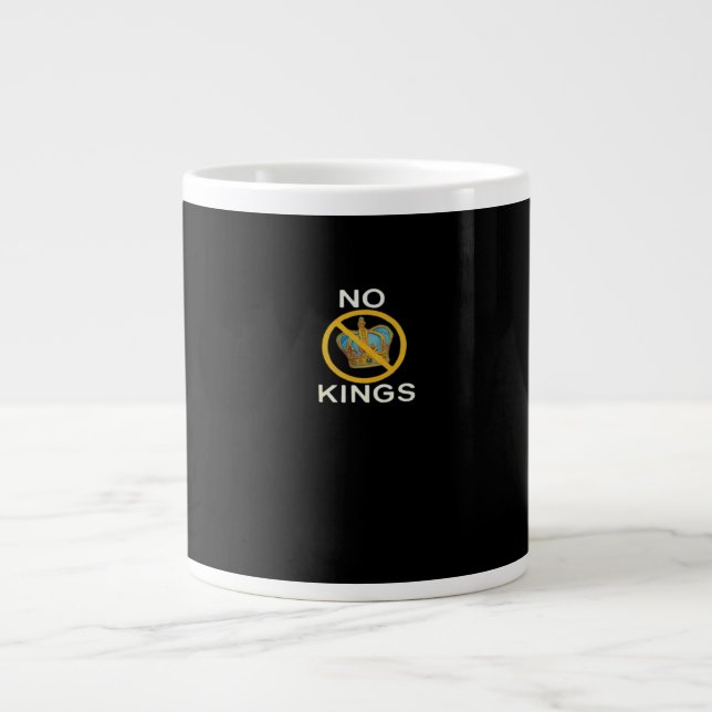 Grande Tasse No Kings  Funny Design (Devant)