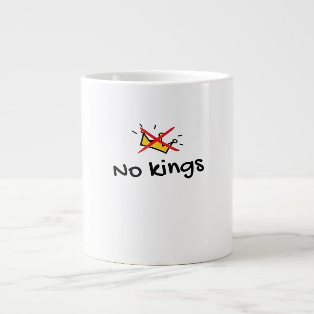 Grande Tasse No Kings In America Classic Retro Style (Devant)