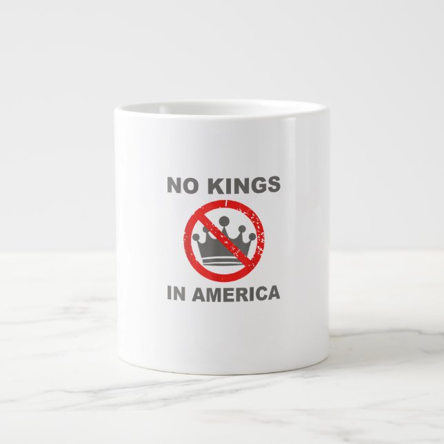 Grande Tasse No Kings In America Patriotic Casual (Devant)