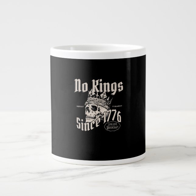 Grande Tasse No Kings In America Since 1776 Freedom Spirit Look (Devant)