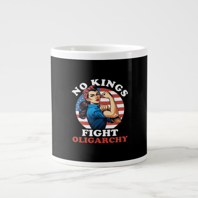 Grande Tasse No Kings Oligarchy Retro Classic (Devant)