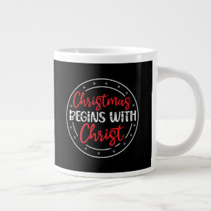 Grande Tasse Noël commence avec le Christ-65772