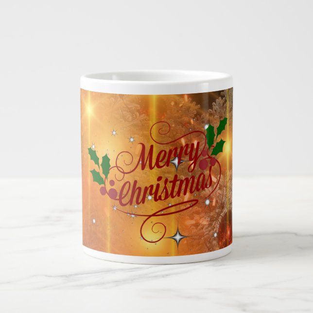Grande Tasse Noël doré (Devant)