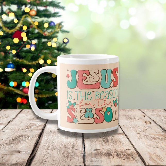 Grande Tasse Noël rétro est la raison de la saison (Créateur téléchargé)