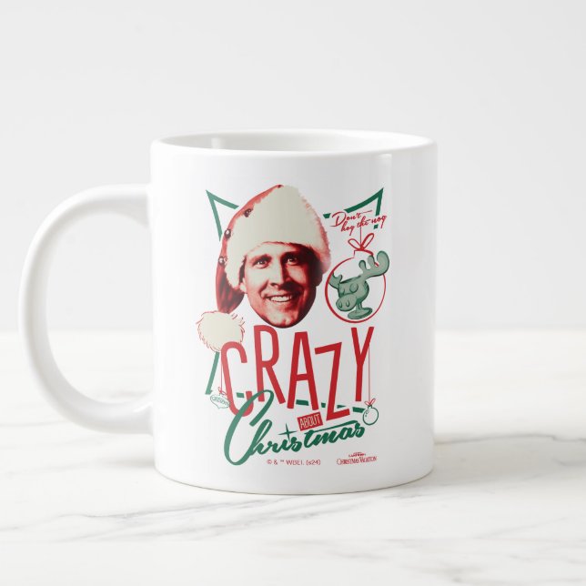 Grande Tasse Noël Vacances Fou À propos de Noël (Gauche)