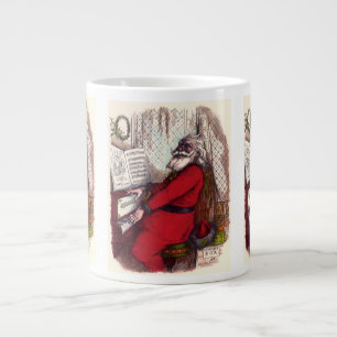 Grande Tasse Noël Vintage, Thomas Nast Santa Claus Piano