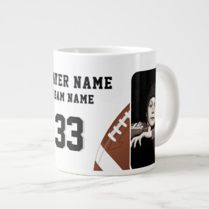 Grande Tasse Nom du joueur de football Numéro Équipe 2 Photos