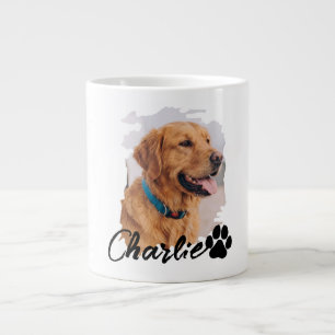 Grande Tasse Nom et photo de typographie moderne simple et cool