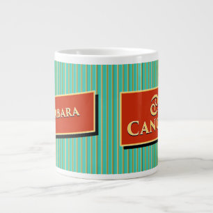 Grande Tasse Nom et signe Zodiac Barbara et Cancer