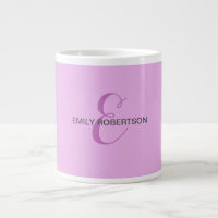 Nom Monogramme Lettre initiale Orchid & Lilac