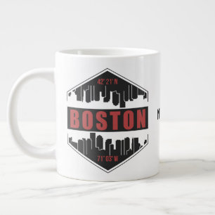 Grande Tasse Nom personnalisé Boston Massachusetts