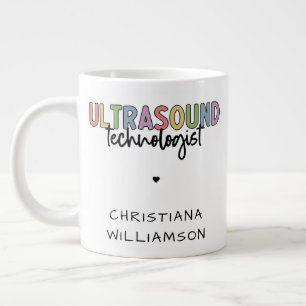 Grande Tasse Nom personnalisé Ultrasound Technologist Cadeaux