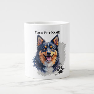 Grande Tasse Nom simple moderne pour animal de compagnie & Conc
