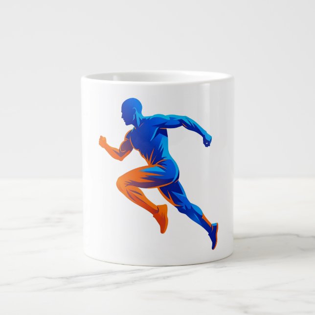 Grande Tasse Notes de musique de microphone Design de chant rét (Devant)