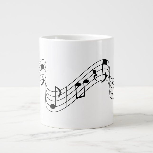 Grande Tasse Notes musicales (Devant)