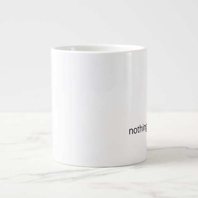 Grande Tasse Nothing Needs Fixing – Minimal Support Coffee (Devant)