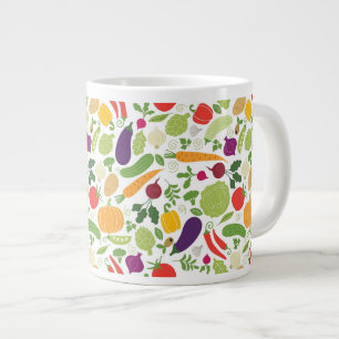 Grande Tasse Nourriture sur un arrière - plan blanc