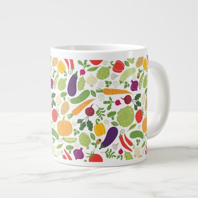 Grande Tasse Nourriture sur un arrière - plan blanc (Devant droit)