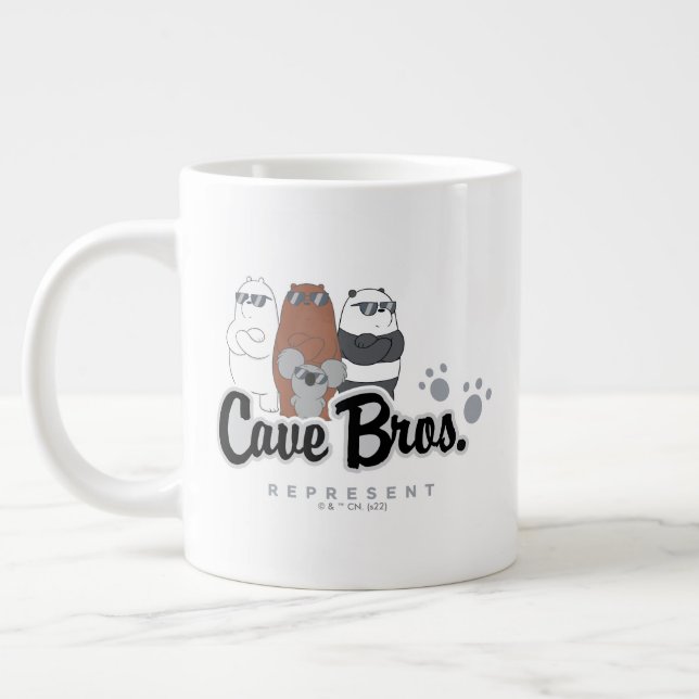 Grande Tasse Nous Ours Nus - Bros Grotte. Représenter (Gauche)