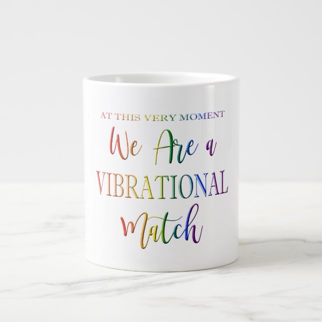 Grande Tasse Nous sommes une association vibrationnelle Rainbow (Devant)