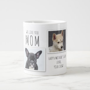 Grande Tasse Nous t'aimons maman Fête des Mères 6 photo colla