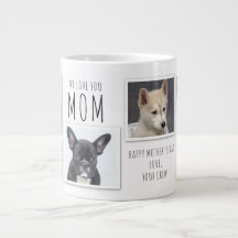 Nous t'aimons maman Fête des Mères 6 photo collage