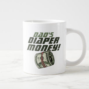 Grande Tasse Nouveau Papa Week-end Golfeur Argent pour Couches