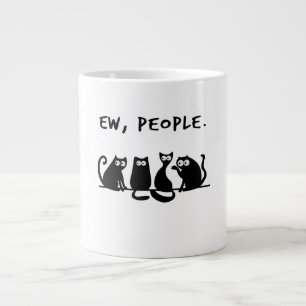 Grande Tasse Nouveaux gens drôle Meowny Chats Noirs