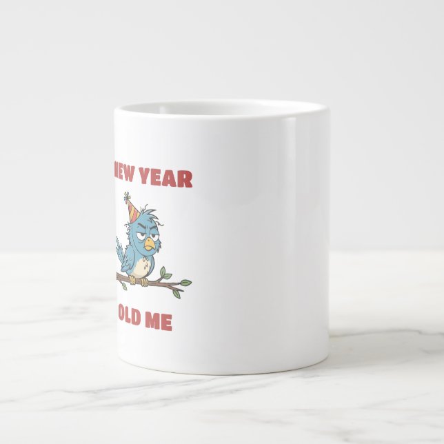 Grande Tasse Nouvel An, vieux moi (Devant)