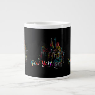 Grande Tasse Nouvelle York Sky Battement de coeur Statue de la