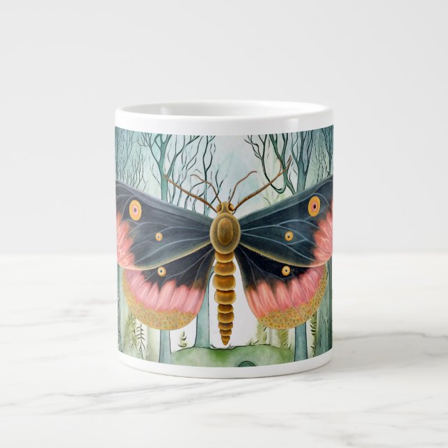 Grande Tasse Nuit de la forêt de Moth Rose (Devant)