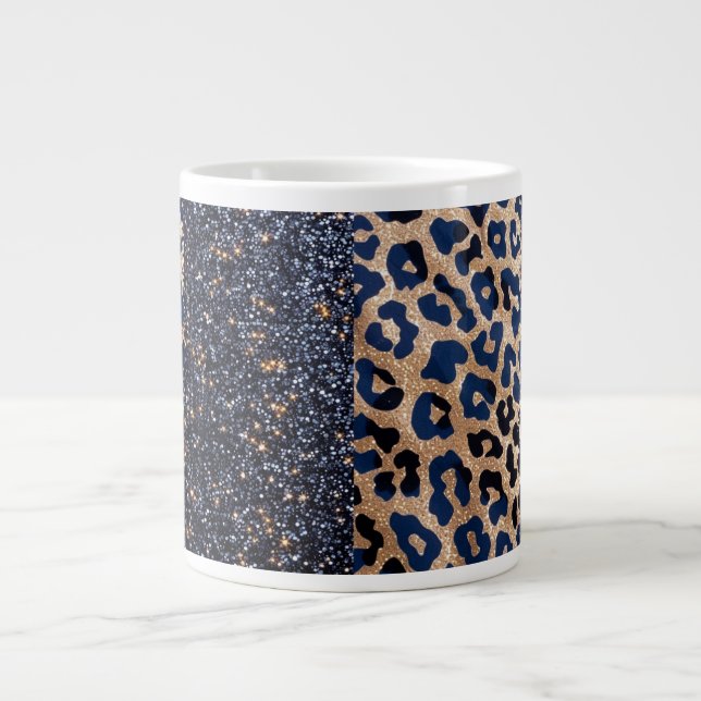 Grande Tasse Nuit étoilée et imprimé léopard  (Devant)