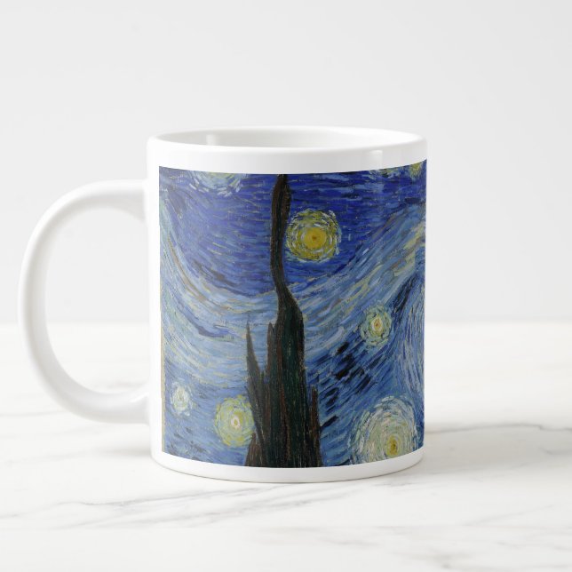 Grande Tasse Nuit étoilée, peinture à l'huile, Vincent Van Gogh (Gauche)