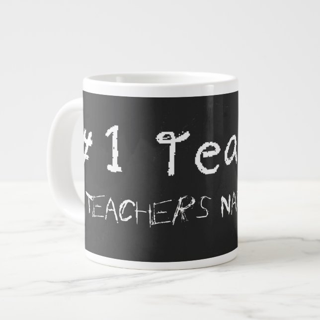 Grande Tasse Numéro 1 Professeur Personnaliser Avec Les Enseign (Devant gauche)