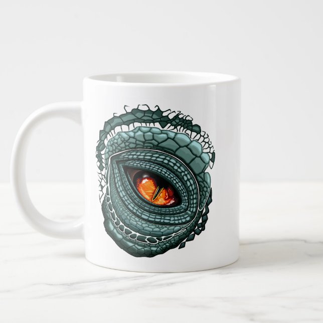 Grande Tasse Œil de prédateur reptile primal (Gauche)