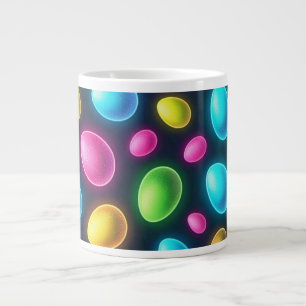 Grande Tasse Oeuf de Pâques/printemps de couleur vive/néon