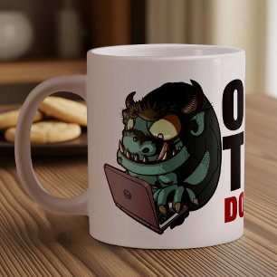 Grande Tasse Office Troll Ne Pas Se Nourrir ! Caricature Troll